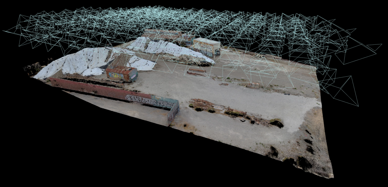 Orthomosaics can be helpful for taking measurements across multiple photos