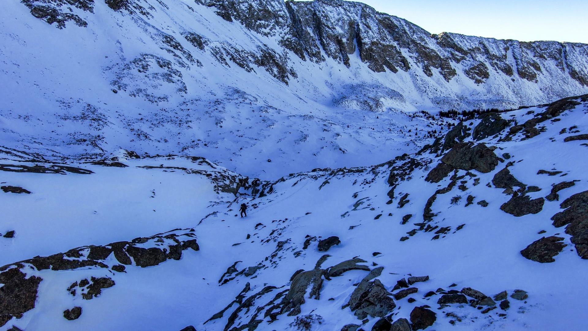 Skydio 2 snow climb