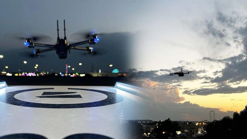 Skydio X2 drone launched from Skydio dock at Oklahoma State Fair by OKCPD