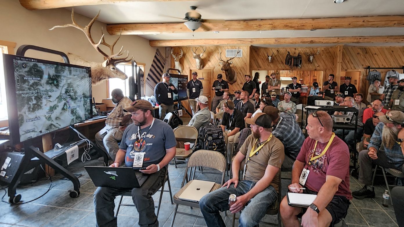  observers and teams in the operations center watch the action on TV screens while communicating with our “first responders” in the field (using ATAK).