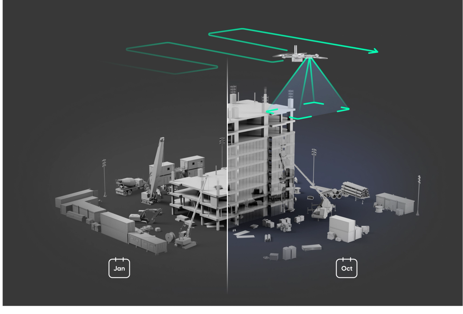 Repeated 2D GPS Capture for recurring mapping missions