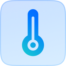 Thermometer icon for Skydio's thermal camera