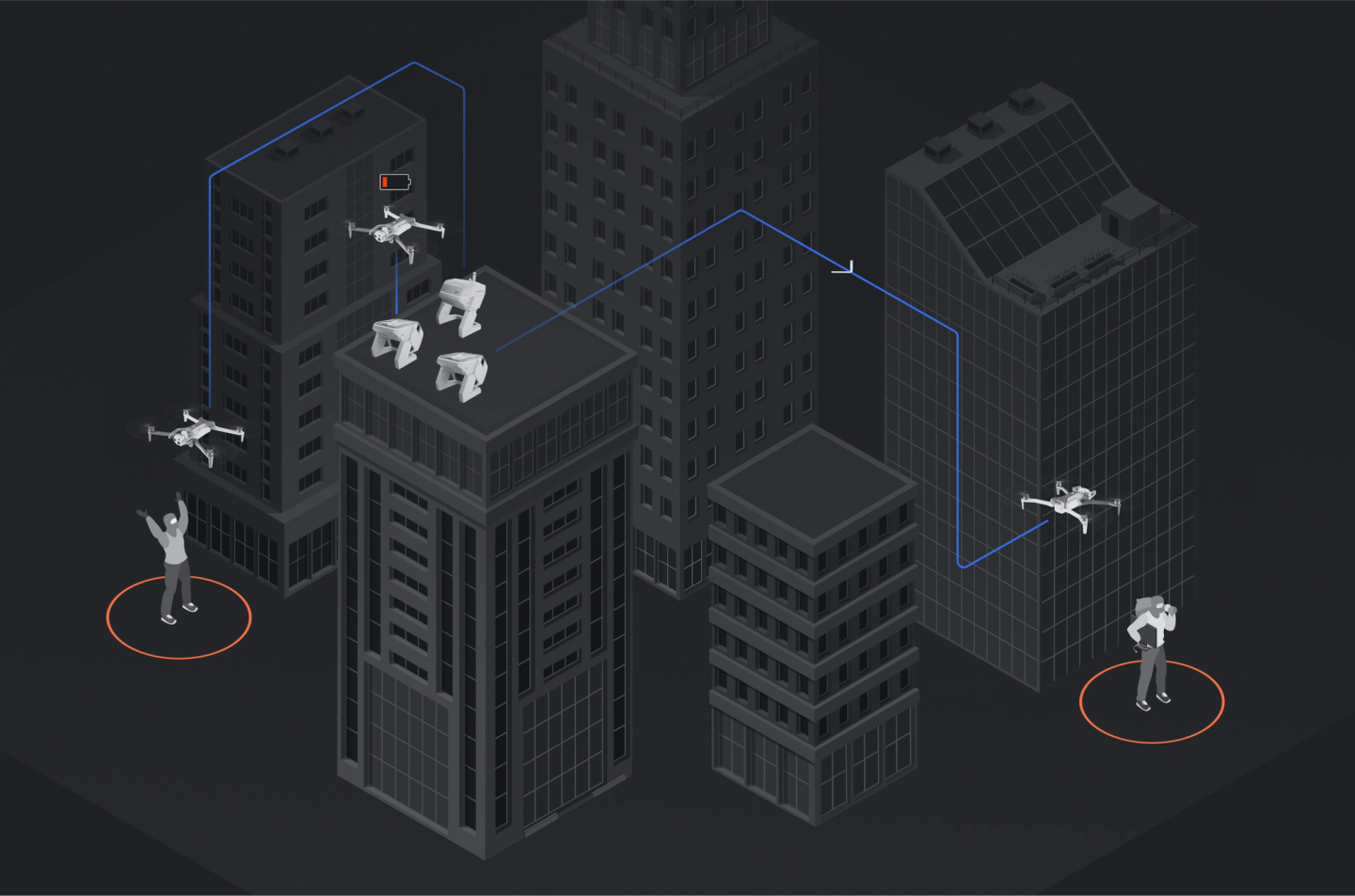 Skydio DFR Dock Hive deployment model