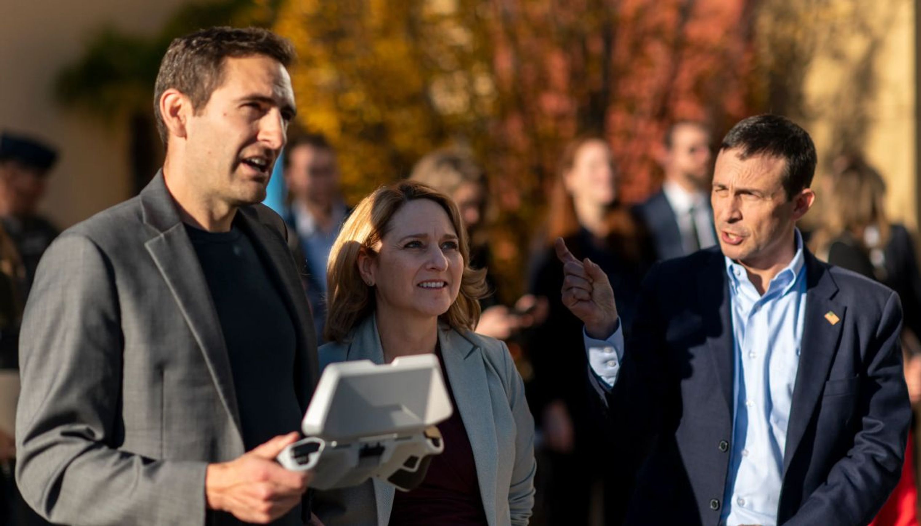 Skydio CEO Adam Bry gives demonstration to US DoD Deputy Secretary Hicks