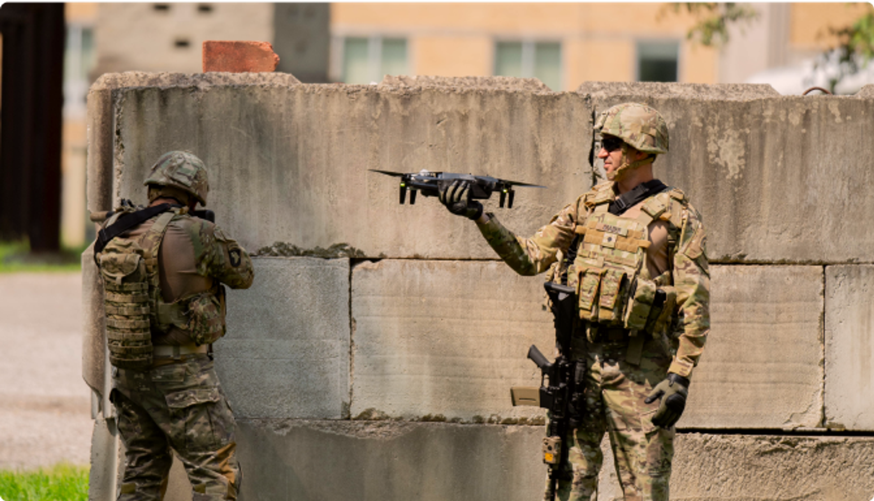 skydio x10 drone being used in a contested environment