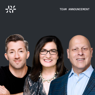 Large Ethyca logo and three professional headshots.