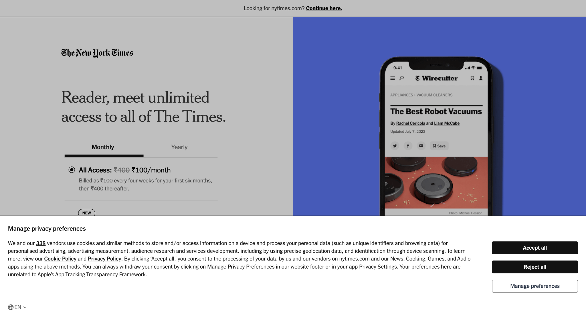 The consent layer over the content layer