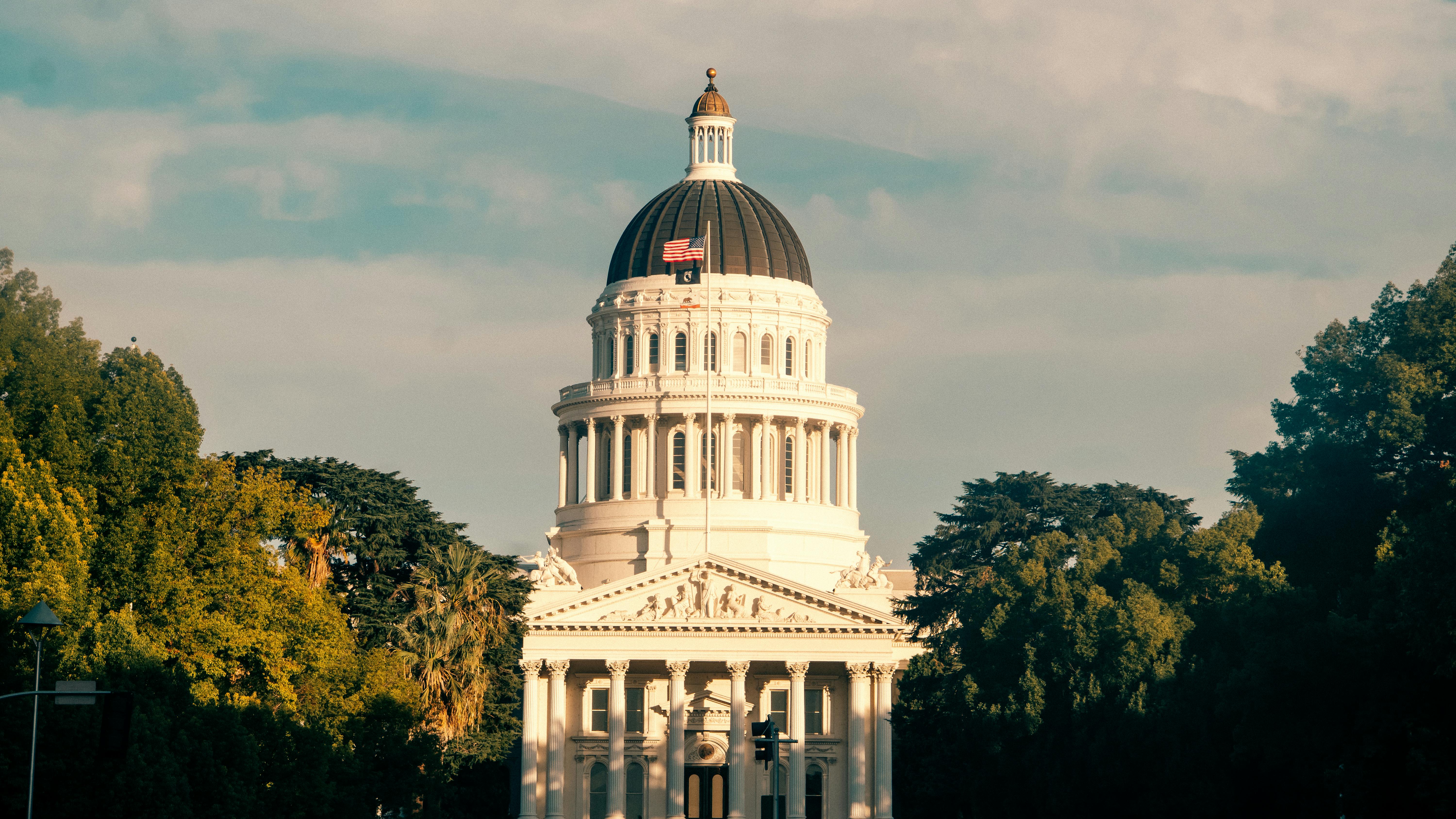 Majestic View of California State Capitol Building
