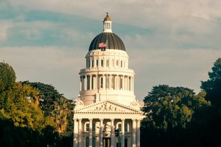 Majestic View of California State Capitol Building