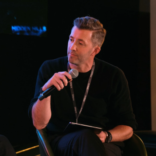 Cillian Kieran, Ethyca founder and CEO, presenting at Trust in Motion.