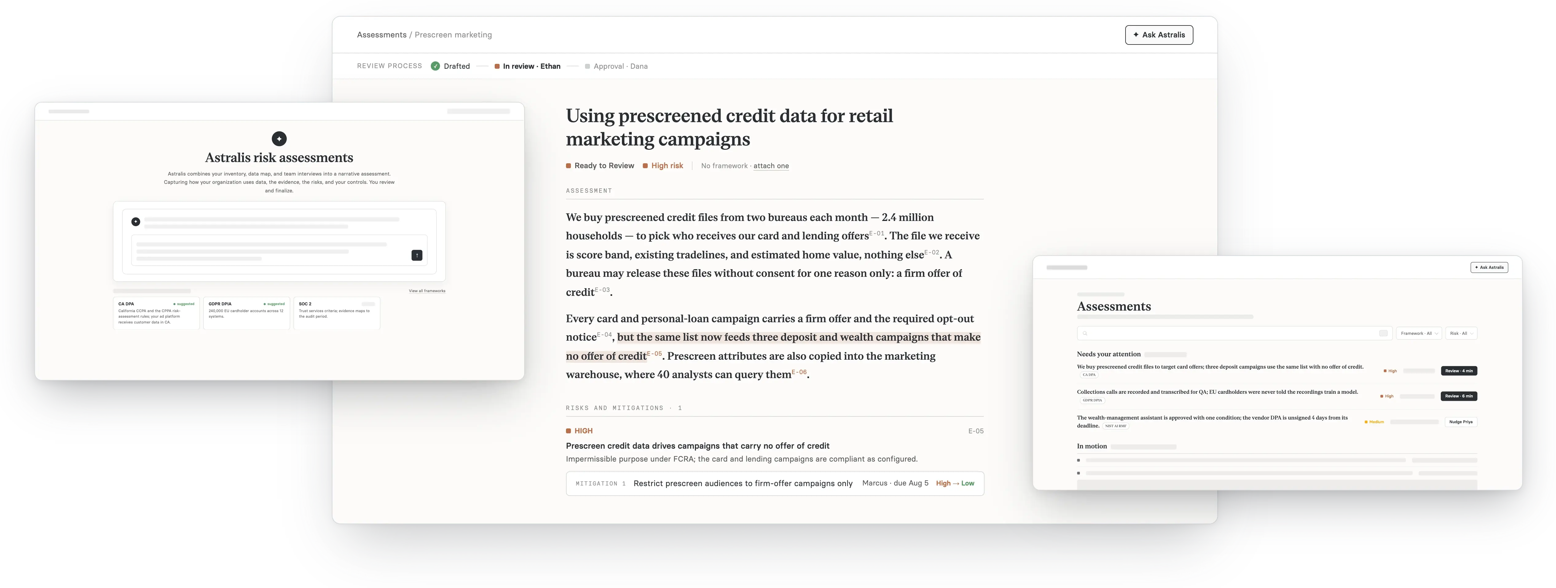 AI-native assessment automation product mockup