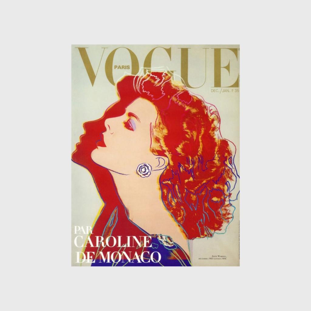 Cover of Vogue Paris featuring a woman's profile in red tones