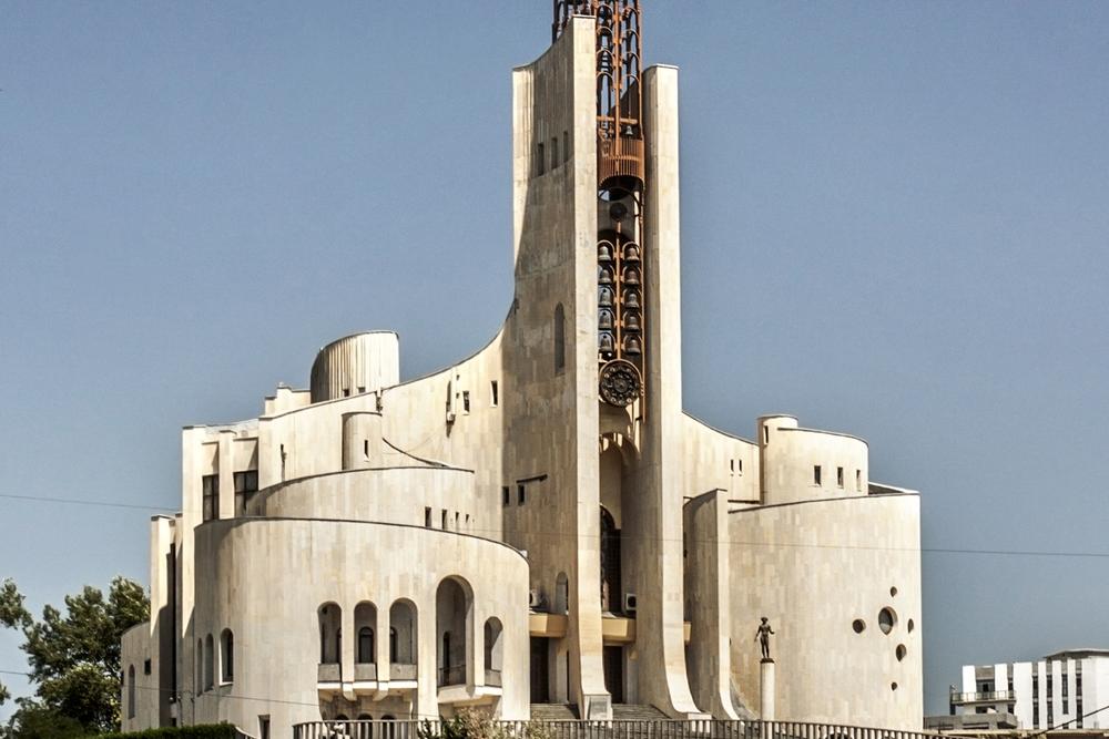 Soviet architecture: the Palace of Ceremonial Events in Tbilisi, Georgia.