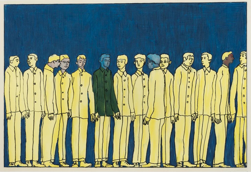 Илья Кабаков, «Шеренга», 1989
