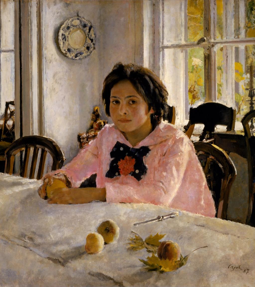 Girl with Peaches, Valentin Alexandrovich Serov, 1887