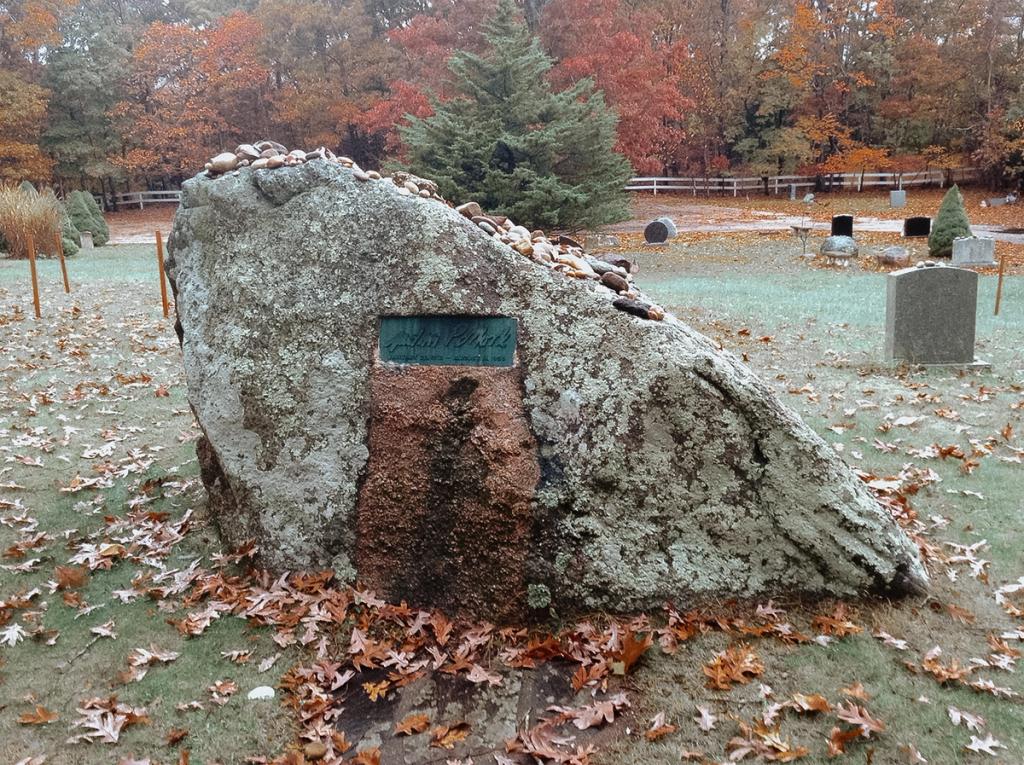 Jackson Pollock's grave at Green River Cemetery, Springs, USA