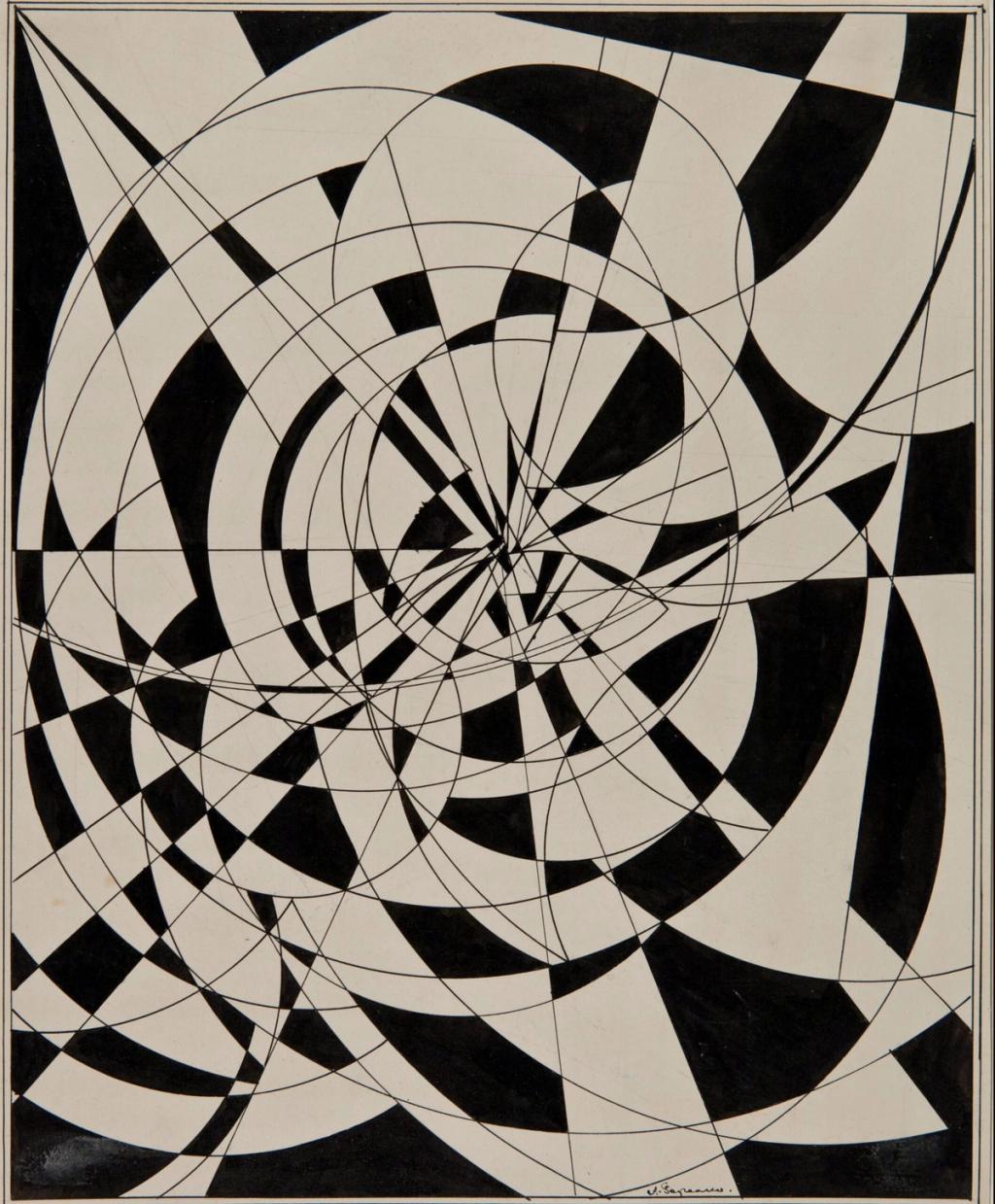 Alexander Rodchenko. Linear-Circular Composition, 1915