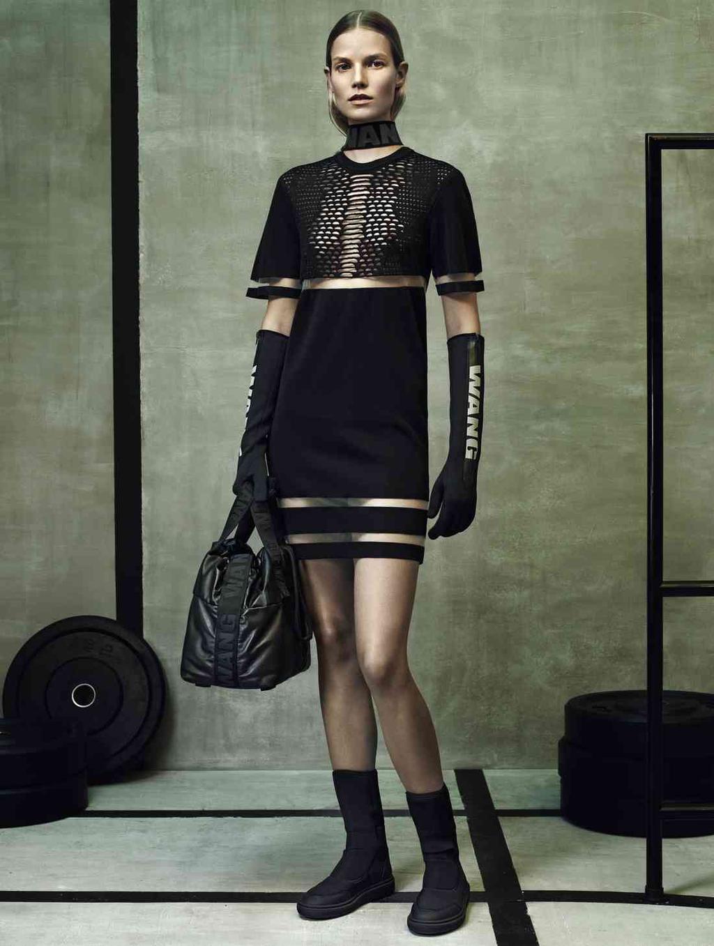 Black athletic dress from the Alexander Wang x H&M collection with the WANG logo