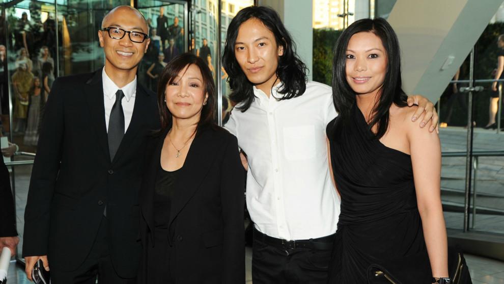 Alexander Wang with his family