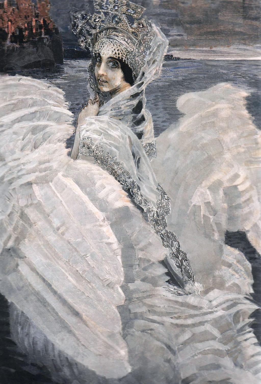 Картины русских художников: «Царевна-Лебедь», Михаил Врубель, 1900 г.