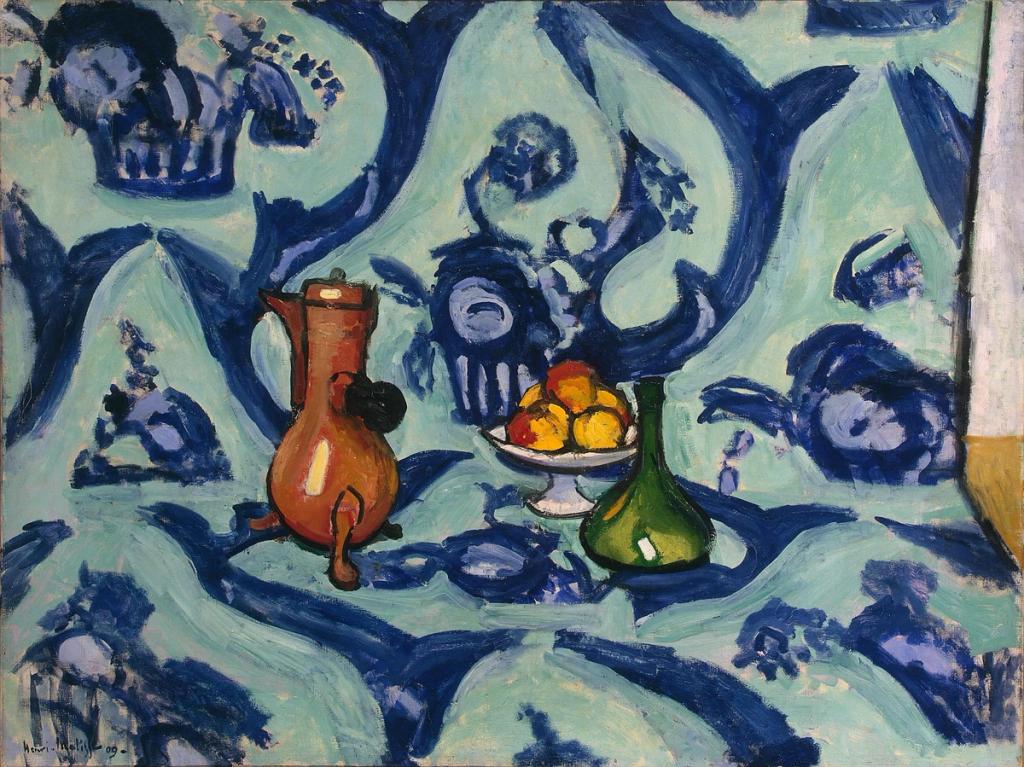 Still Life with Blue Tablecloth, 1909