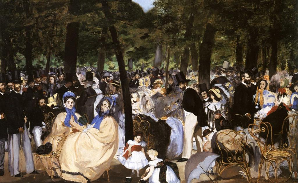 Music in the Tuileries Gardens, 1860