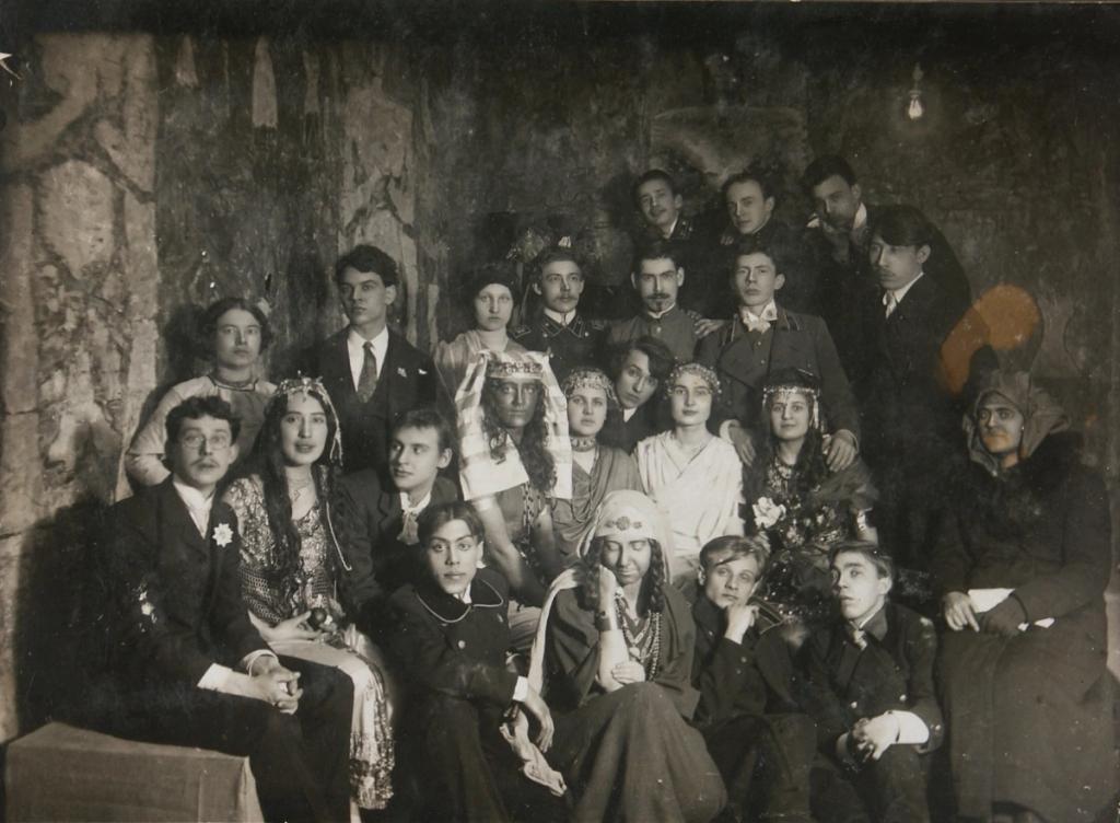 Students of the Kazan Art School. Alexander Rodchenko is in the second row, third from the left.