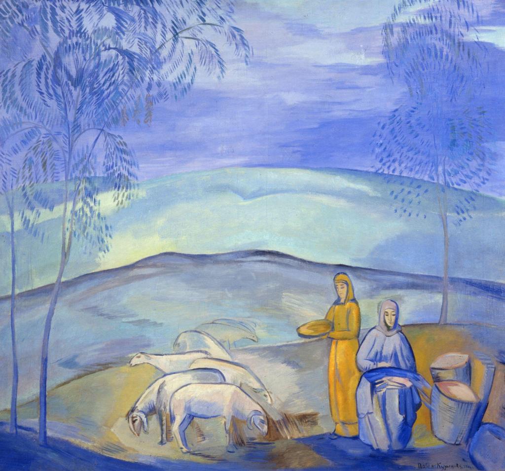 Кузнецов Павел Варфоломеевич, «Вечер в степи», 1912 г.