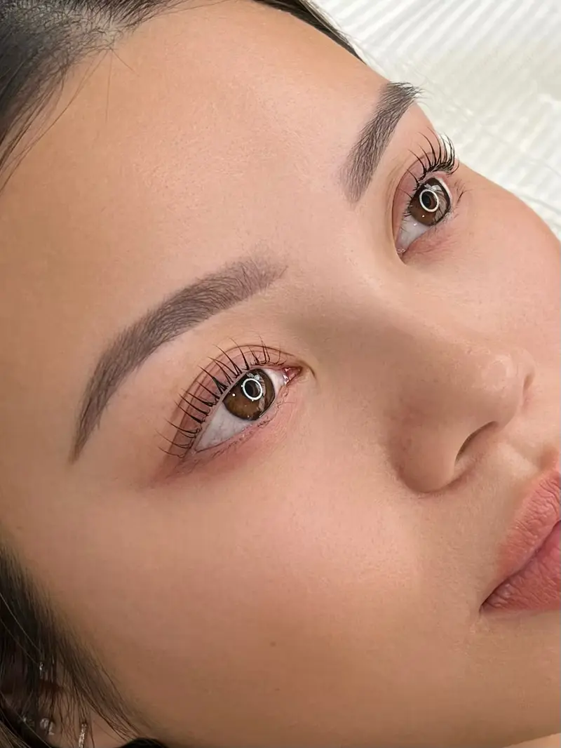 Korean lash lift transformation result 2 at Browhaus Sydney