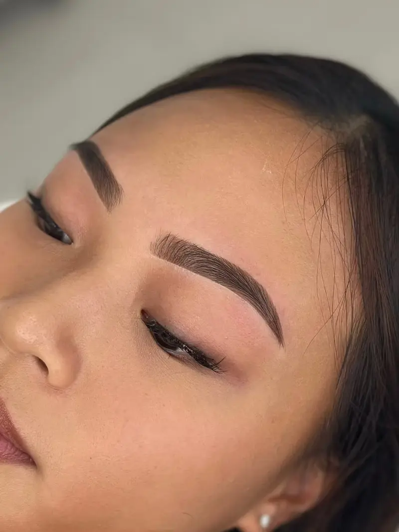 Hybrid brow tint transformation result 1 at Browhaus Sydney