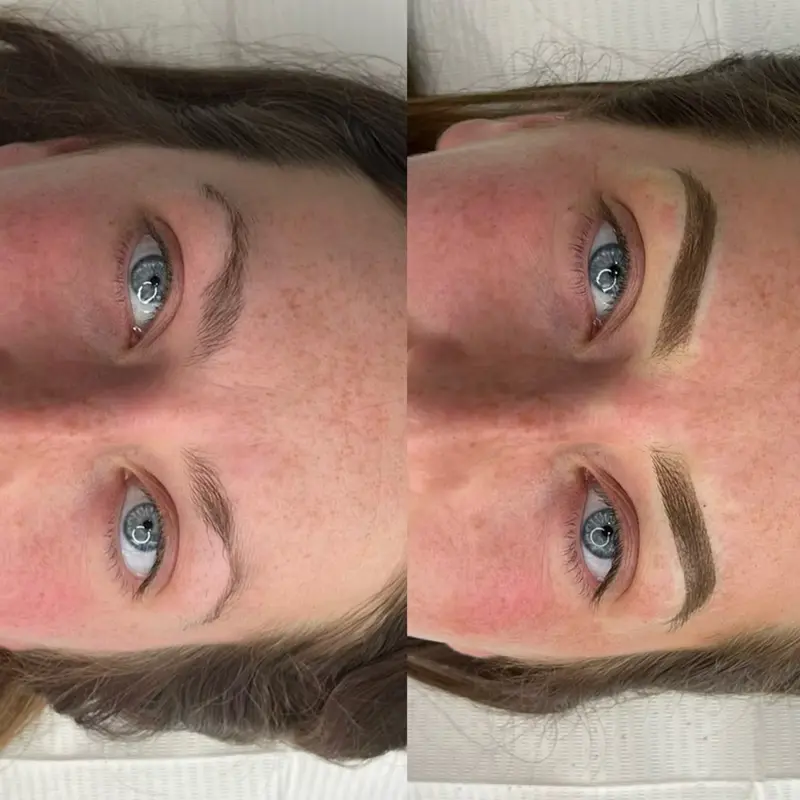 Brow transformation before and after result 1 at Browhaus Sydney