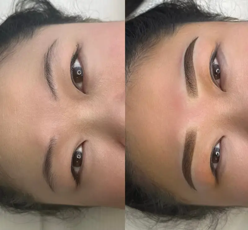 Ombre powder brows transformation result 3 at Browhaus Sydney