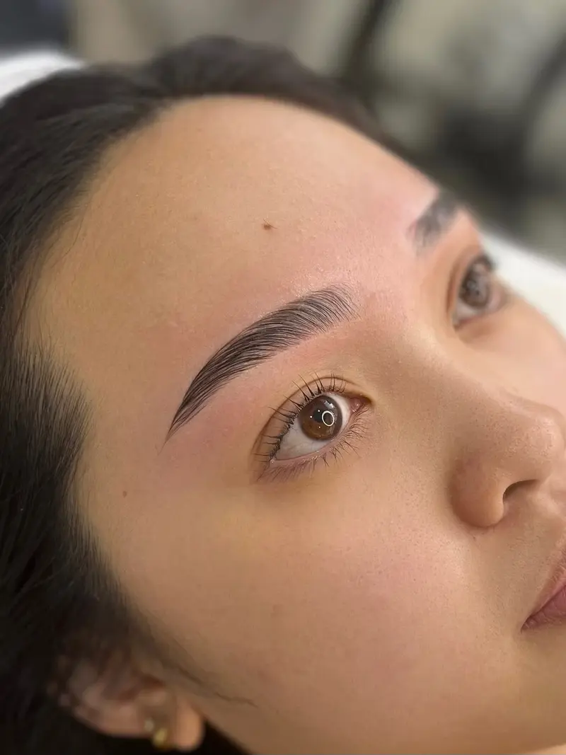 Brow lamination transformation result 2 at Browhaus Sydney