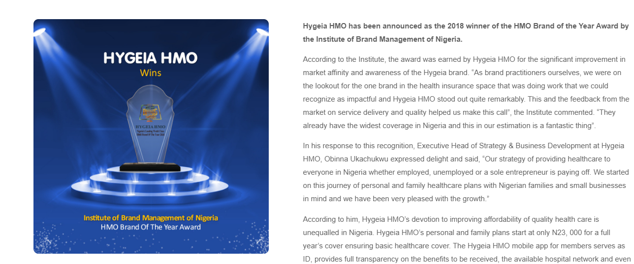 Why Hygeia HMO Stands Out as One of the Best HMO in Nigeria