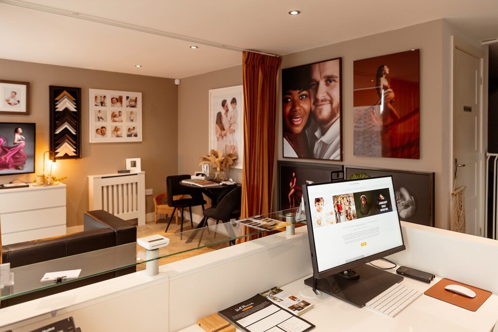 The studio welcome