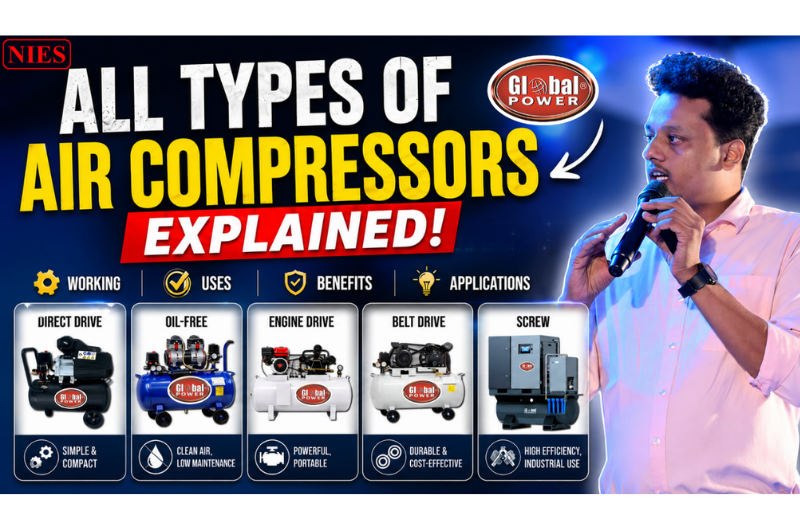 ALL TYPES OF AIR COMPRESSORS EXPLAINED