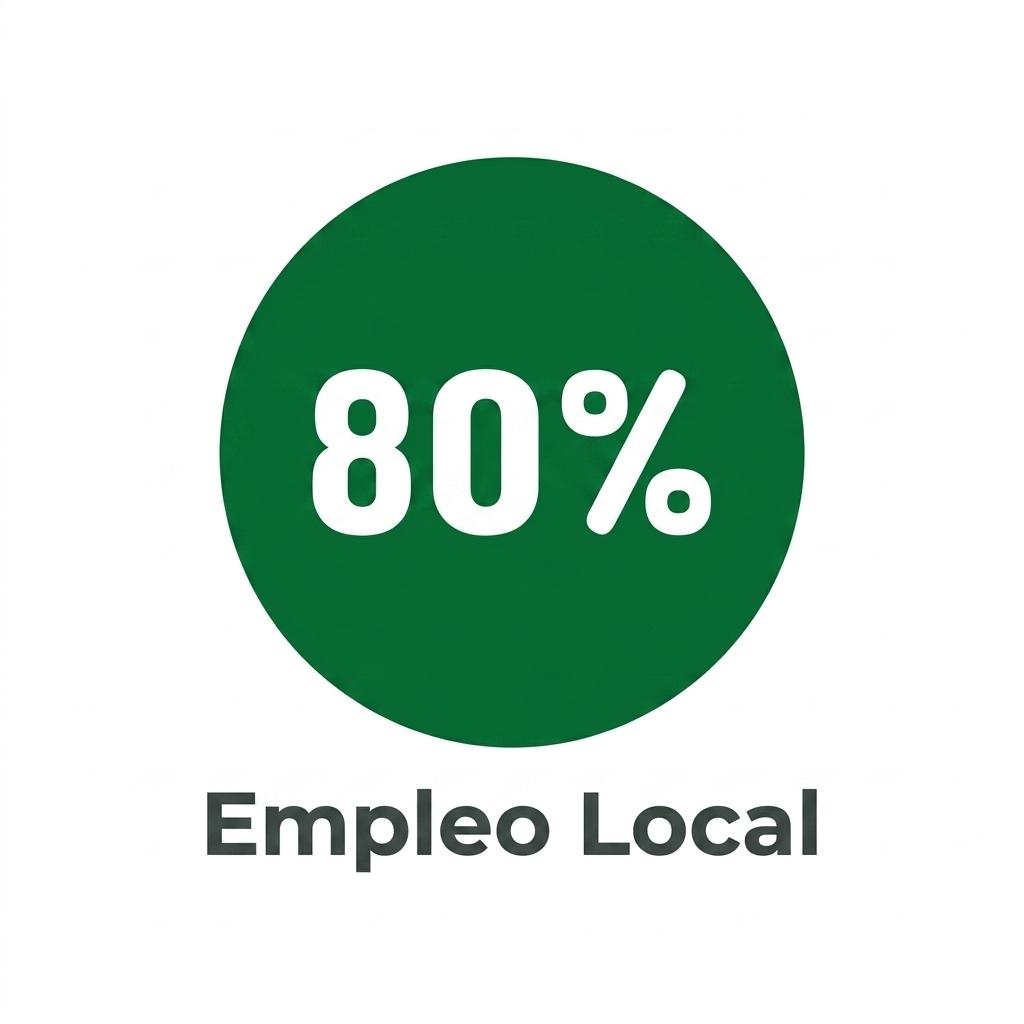 Empleo local: 80% de nuestro equipo vive en la comuna