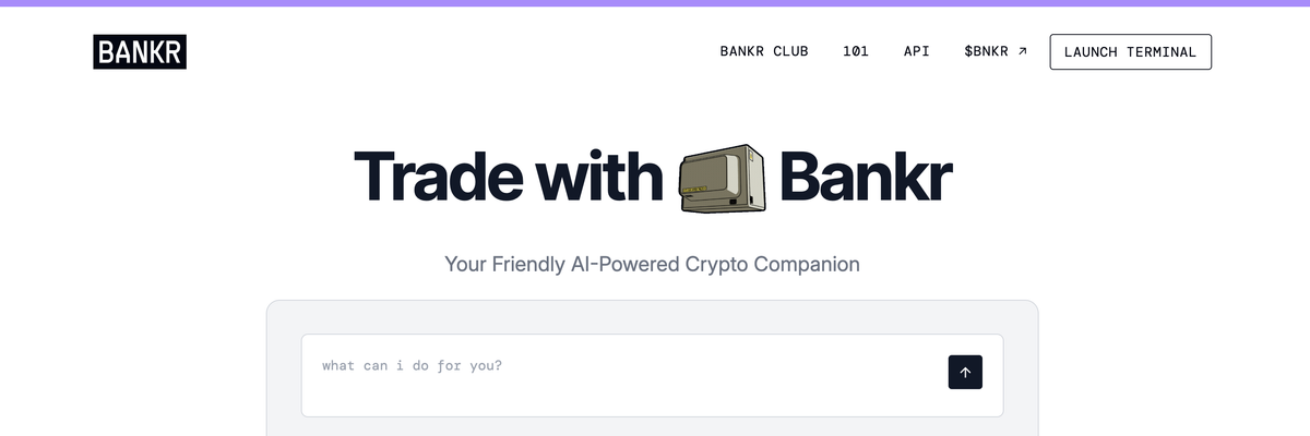 Bankr Hero Image