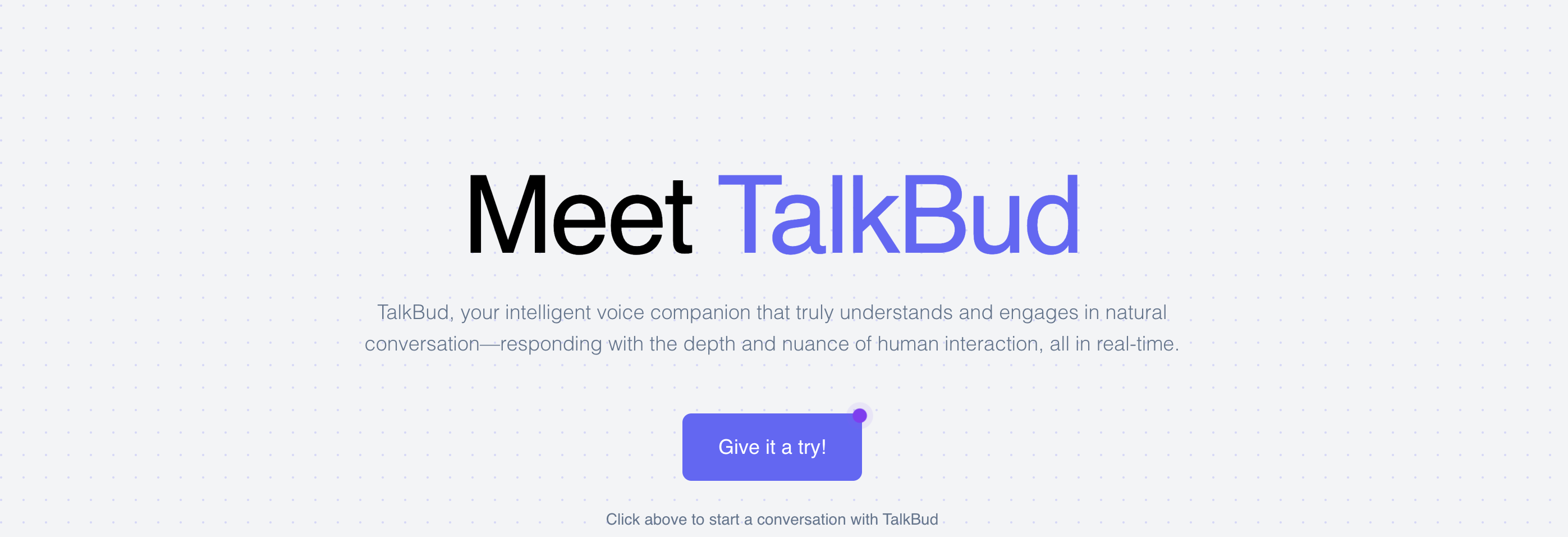 Talk Bud Hero Image