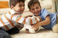 boys playing soccer