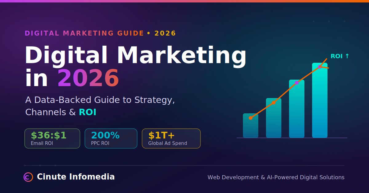 Digital Marketing in 2026: A Data-Backed Guide to Strategy, Channels, and ROI