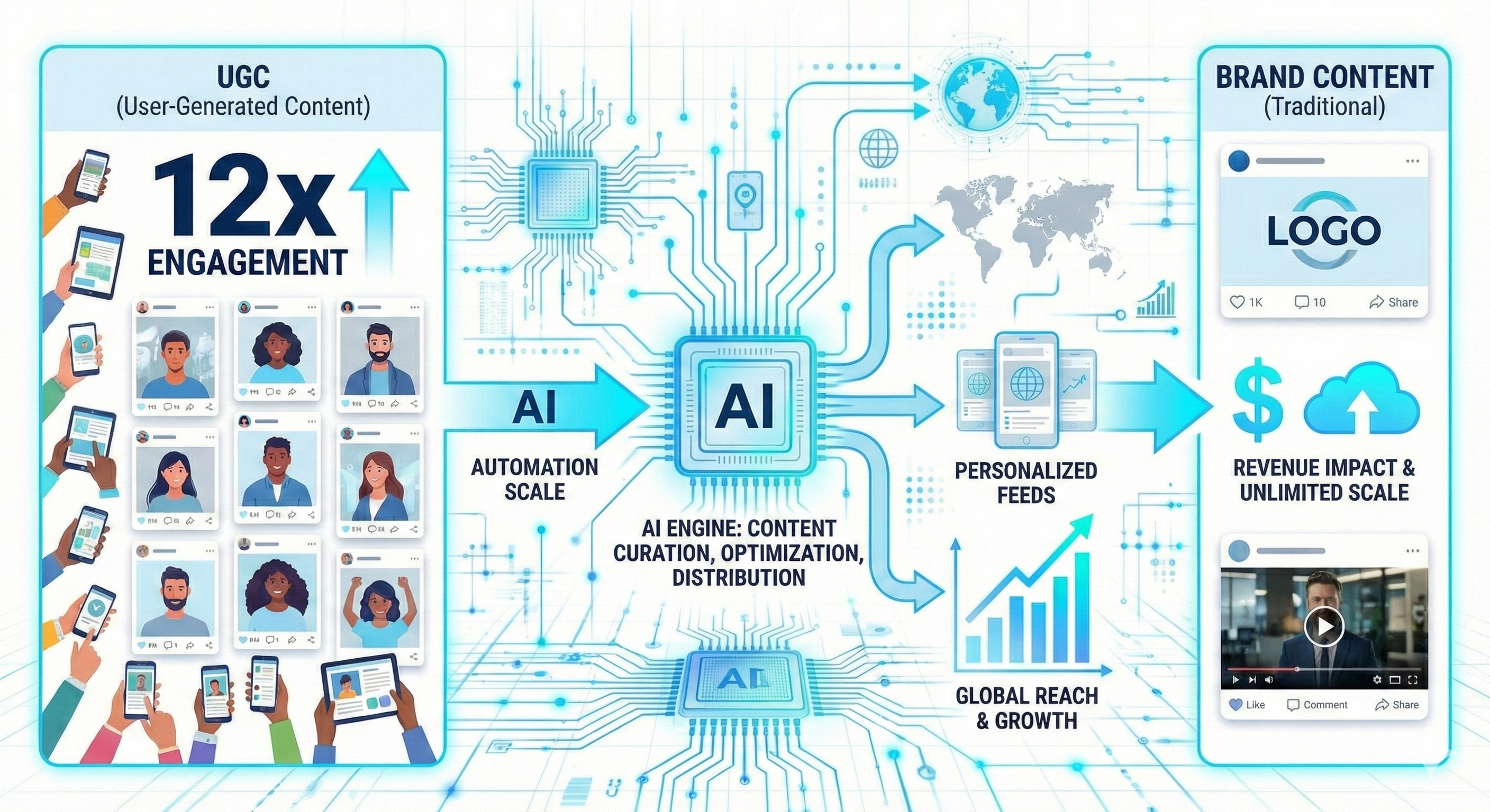 UGC vs Brand Content 12x Engagement AI Automation Scale
