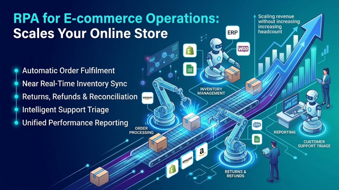 RPA for E-commerce Operations: How Robotic Process Automation Scales Your Online Store