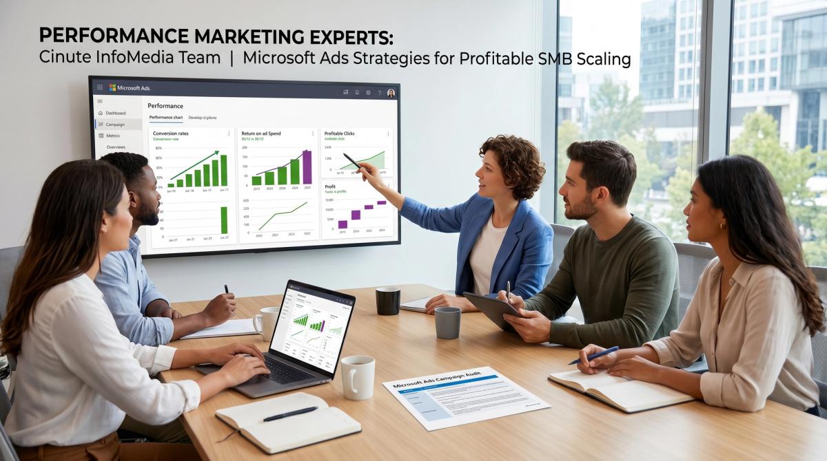 Cinute InfoMedia performance marketing team Microsoft Ads experts