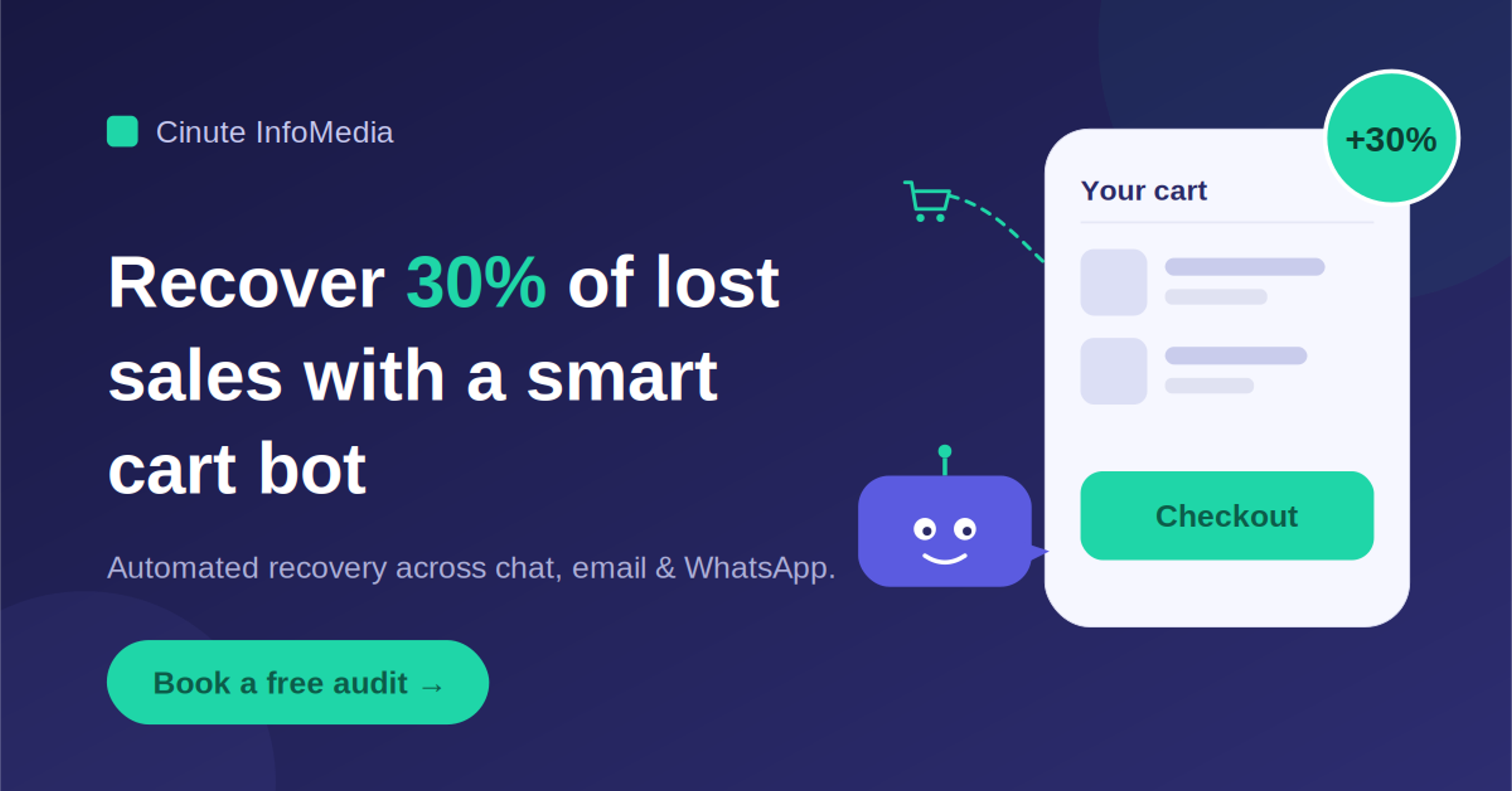  Recover 30% of Lost Sales With a Smart Cart Bot