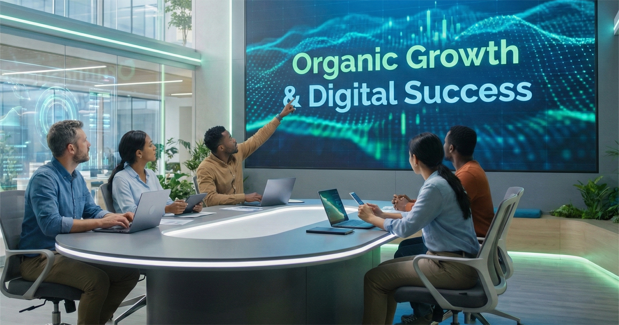 Digital growth and SEO team working on performance optimization.