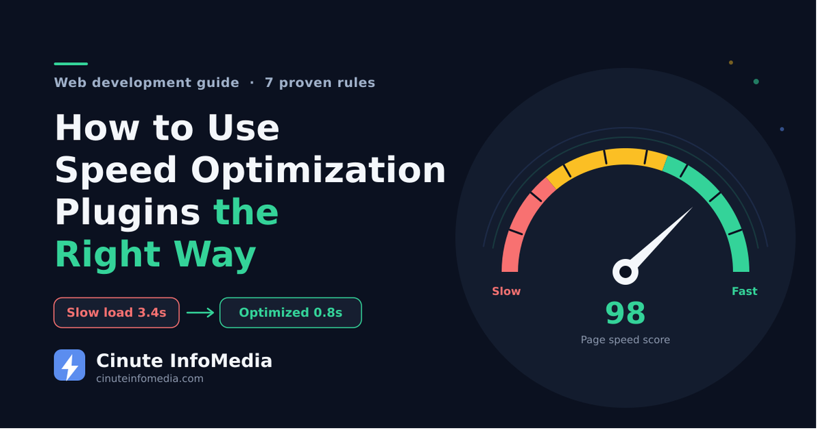 How to Use Speed Optimization Plugins the Right Way