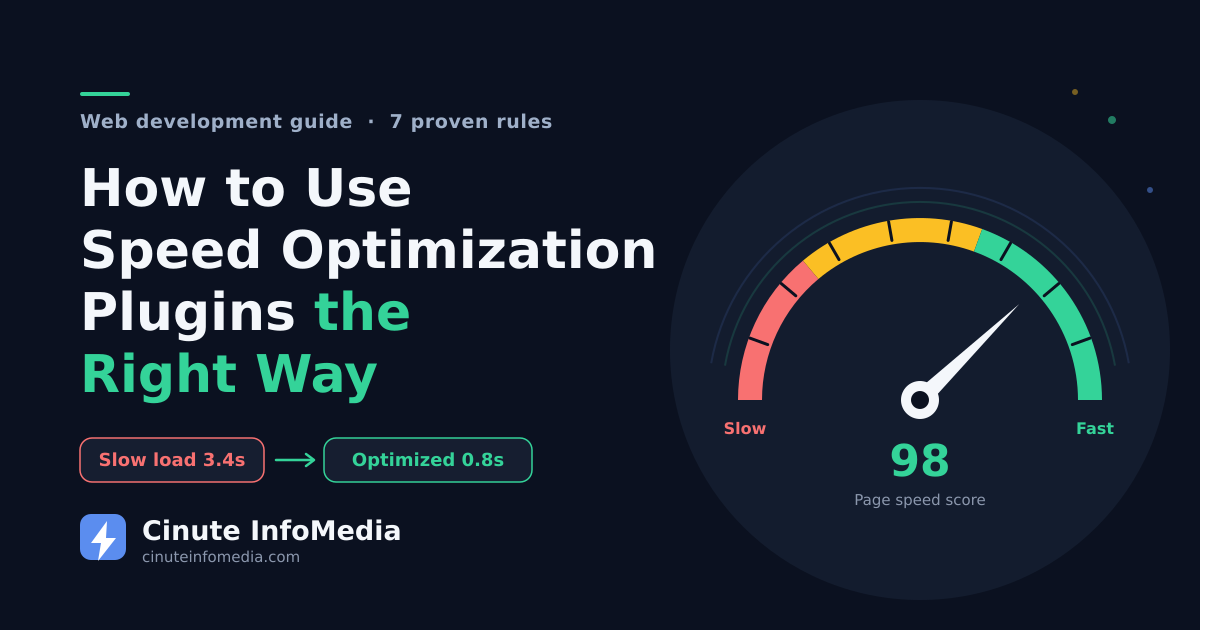 How to Use Speed Optimization Plugins the Right Way