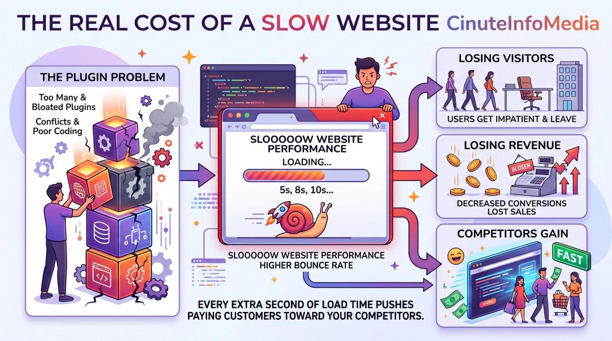 speed optimization plugins problem slow site losing visitors and revenue