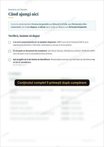Kitul consumatorului: garanție, retur și reclamații – previzualizare 6